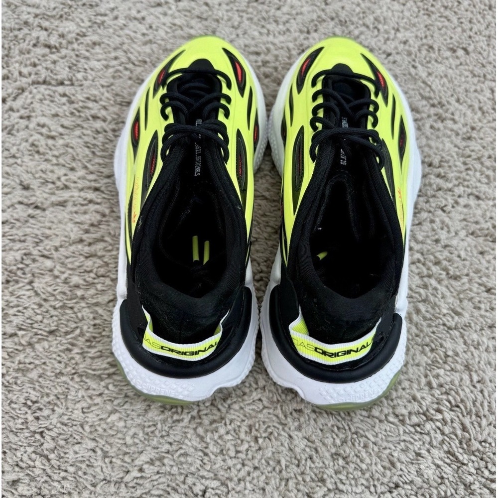 Adidas Shoes Men's 6.5 Ozworld‎ Oznova Neon Yellow Black Red Chunky Sneakers - Picture 4 of 9